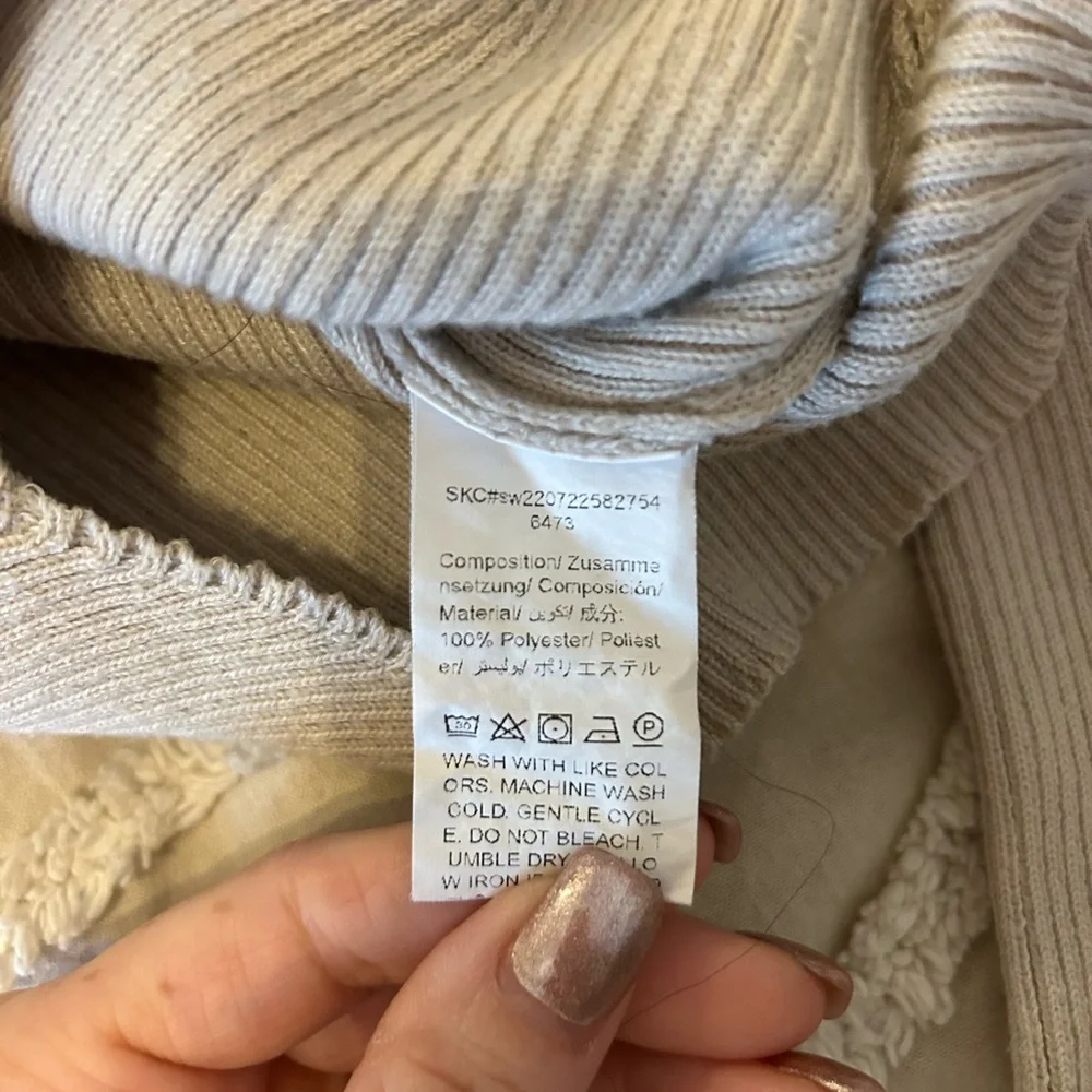 SHEIN Cream Ribbed Body Suit - Picture 5 of 6